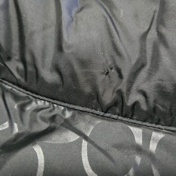 COACH Down Puffer Hooded Coat ~ Women’s ~ Medium ~ Black - Picture 16 of 16